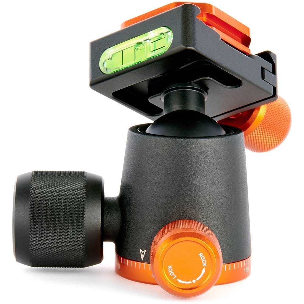 3‑Legged‑Thing AirHed Neo 2.0 ball head in black with Arca‑Swiss clamp, ergonomic knob and built‑in bubble level.