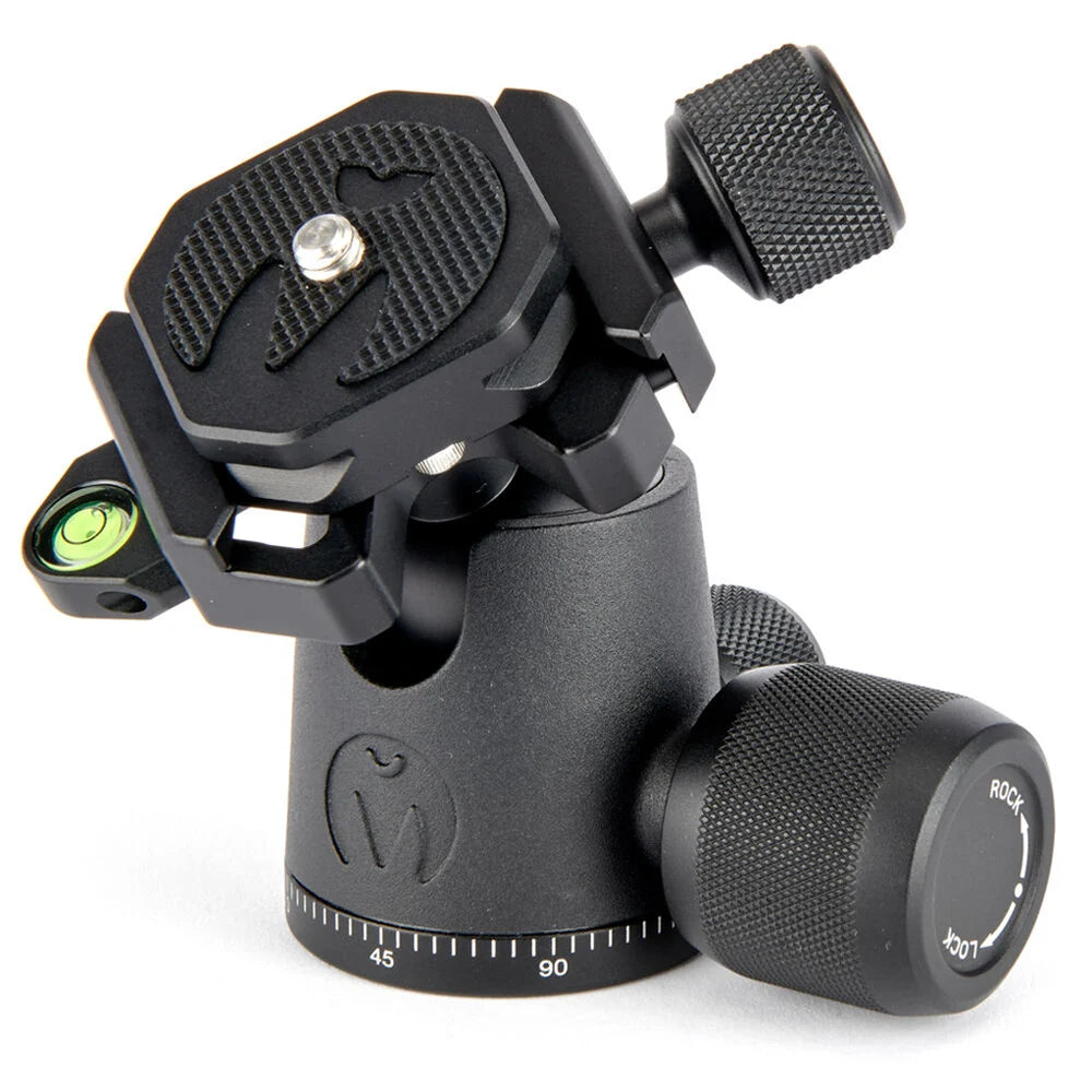 3‑Legged‑Thing AirHed Neo 2.0 Ball Head in matte black with Arca‑Swiss compatible clamp, ergonomic control knob, and integrated bubble level.