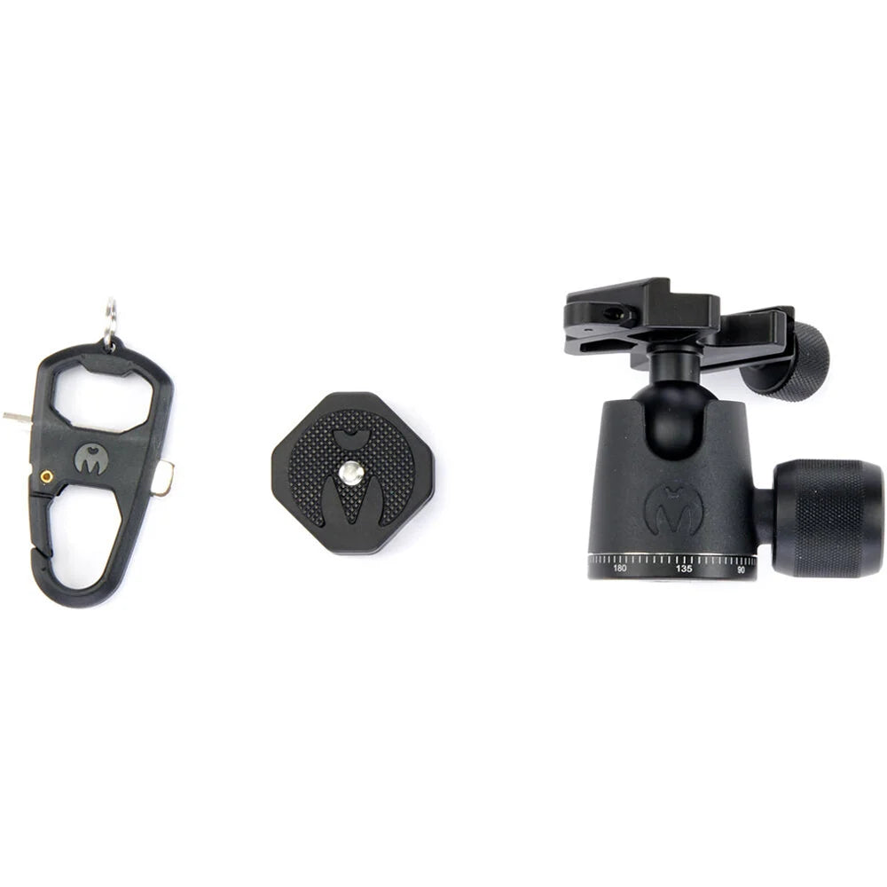 3‑Legged‑Thing AirHed Neo 2.0 Ball Head in matte black with Arca‑Swiss compatible clamp, ergonomic control knob, and integrated bubble level.