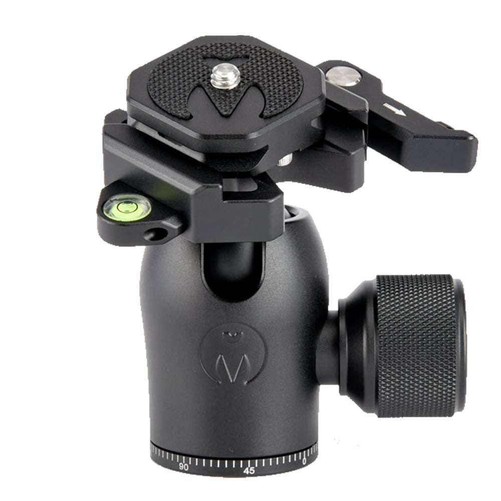 3 Legged Thing AirHed Pro Ball Head with lever clamp in matte black for stable, professional photography and video use.