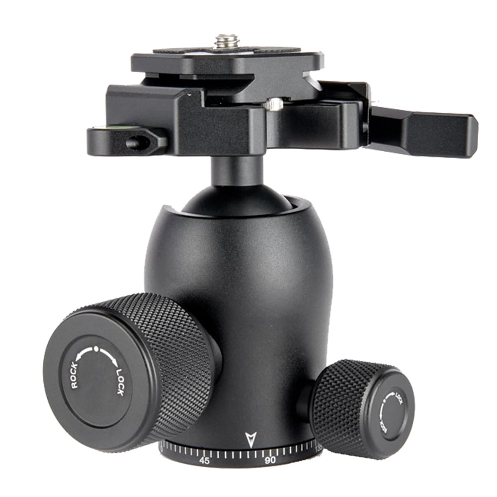 3 Legged Thing AirHed Pro Ball Head with lever clamp in matte black for stable, professional photography and video use.