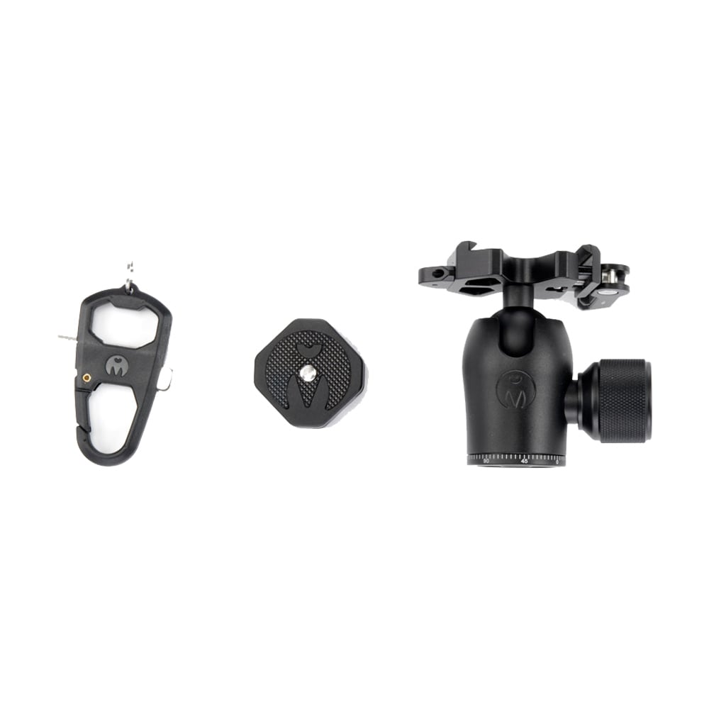 3 Legged Thing AirHed Pro Ball Head with lever clamp in matte black for stable, professional photography and video use.