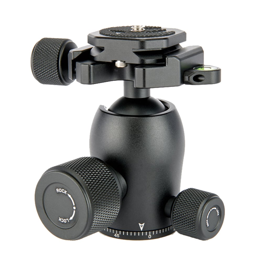 3 Legged Thing AirHed Pro Ball Head with twist clamp in matte black for professional photography and video stability.