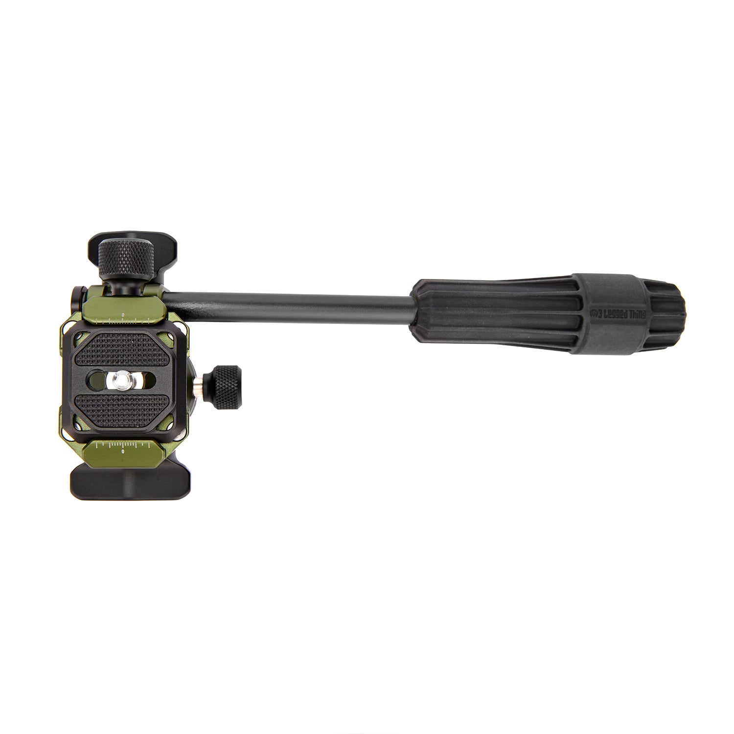3 Legged Thing AirHed Trinity pan and tilt head, compact and versatile, ideal for video, panoramas, and birding.