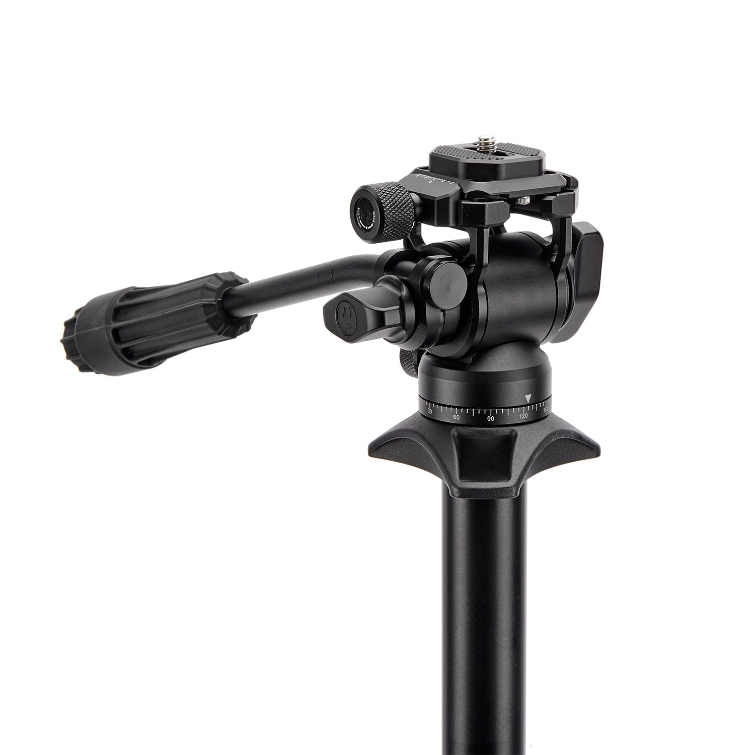3 Legged Thing AirHed Trinity pan and tilt head, compact and versatile, ideal for video, panoramas, and birding.