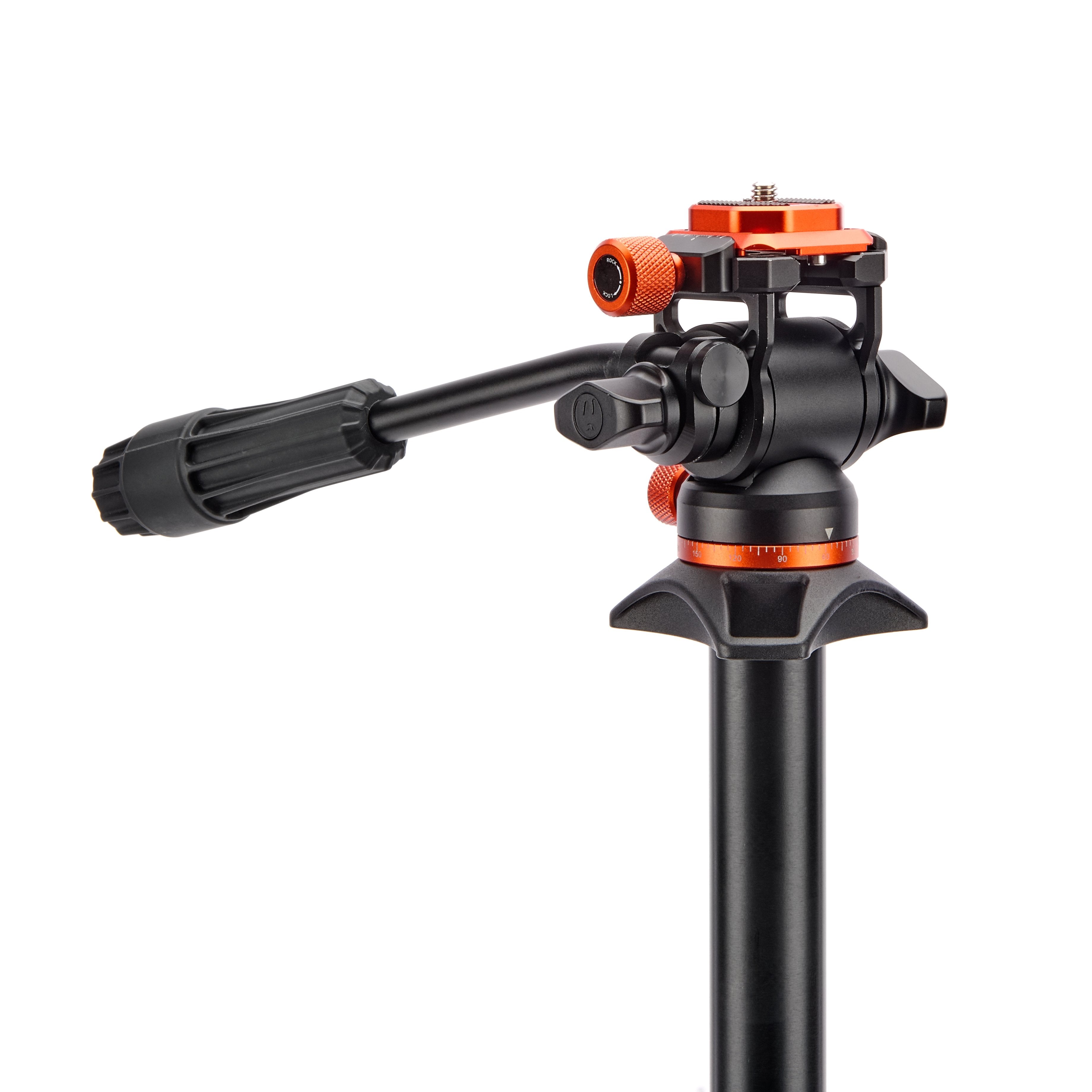 3 Legged Thing AirHed Trinity Pan & Tilt Head (Lava) with 360˚ panning and 170˚ tilt, supports up to 5 kg