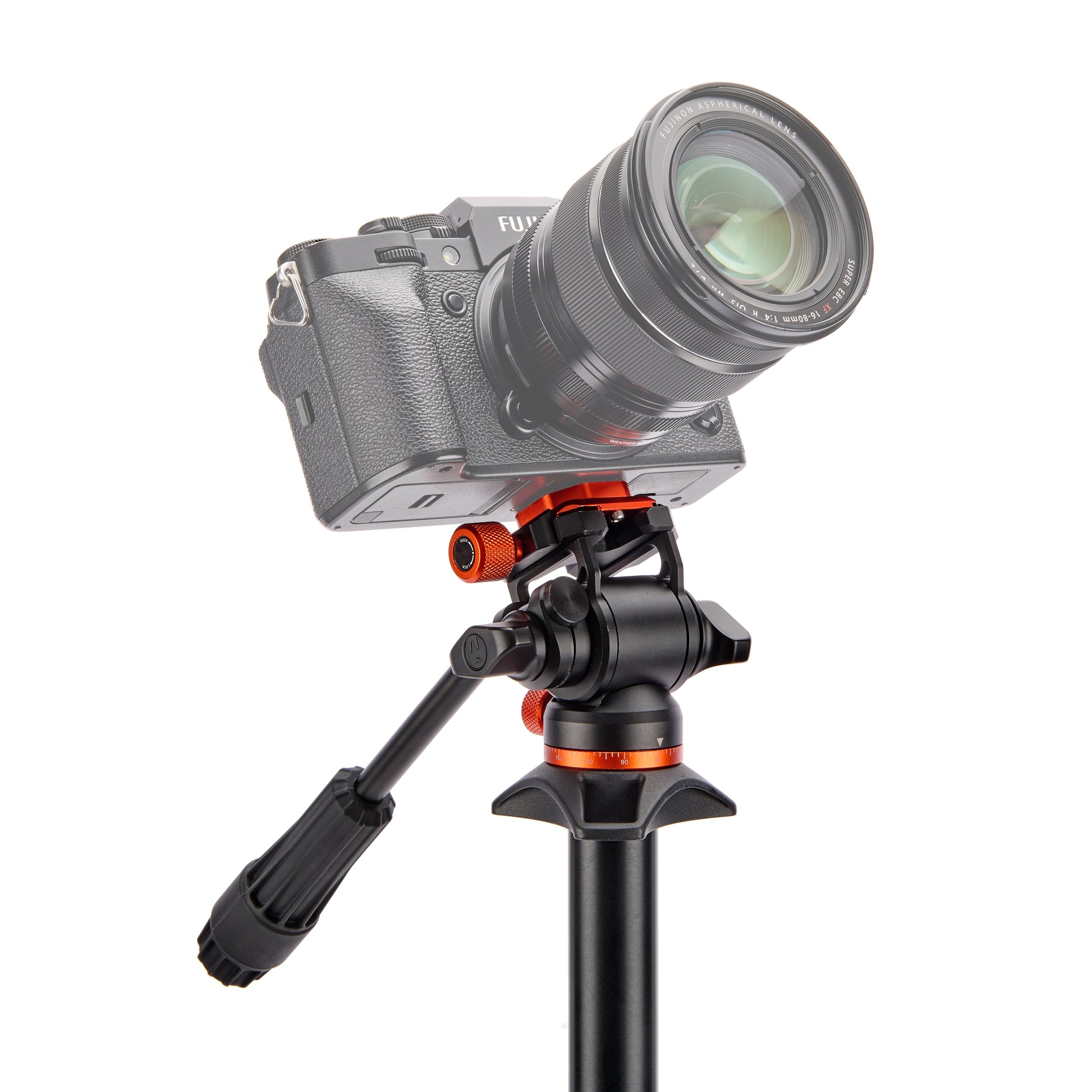 3 Legged Thing AirHed Trinity Pan & Tilt Head (Lava) with 360˚ panning and 170˚ tilt, supports up to 5 kg