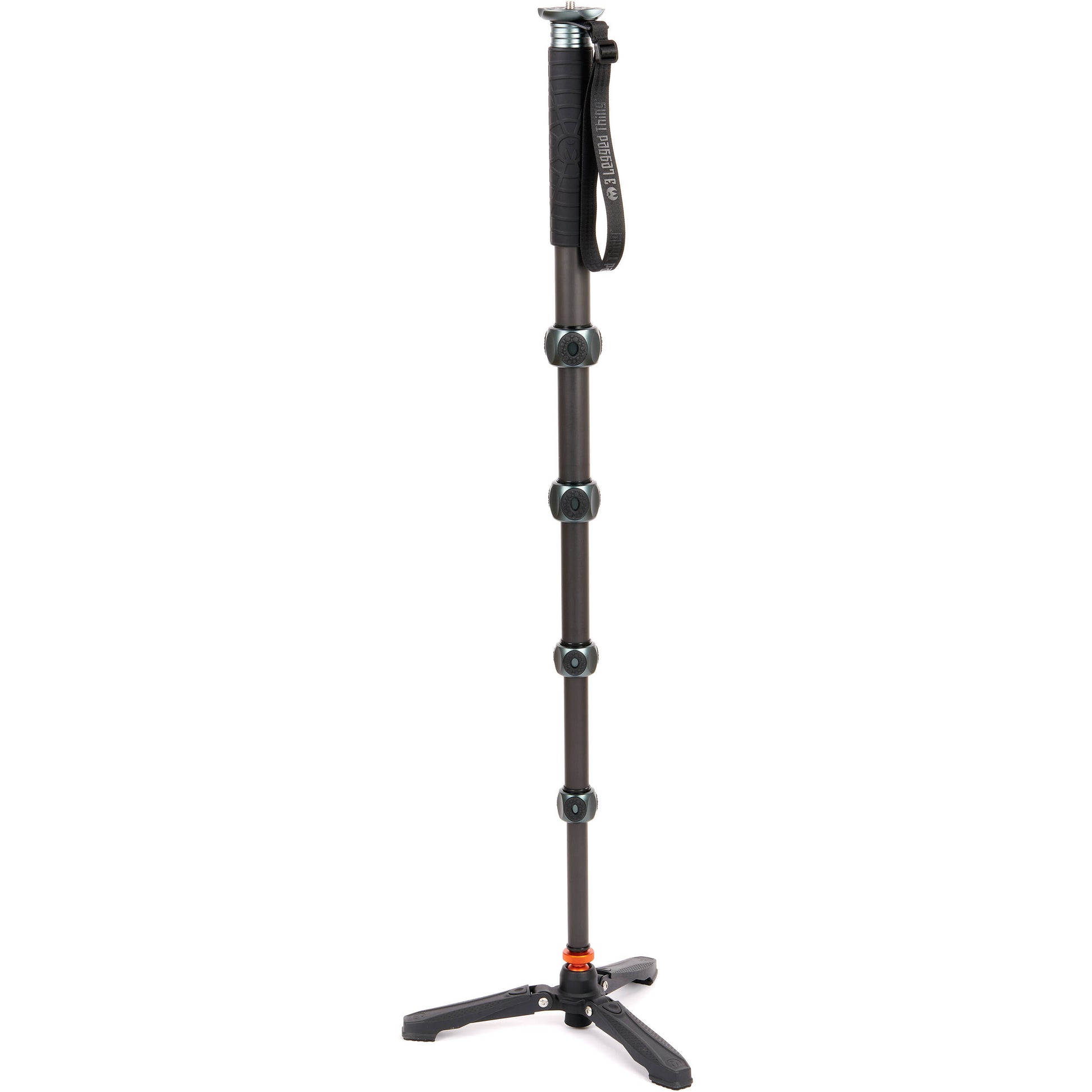3 Legged Thing Alana Monopod Superkit in grey with carbon fibre build, ball head, and accessories for stable photography and video.