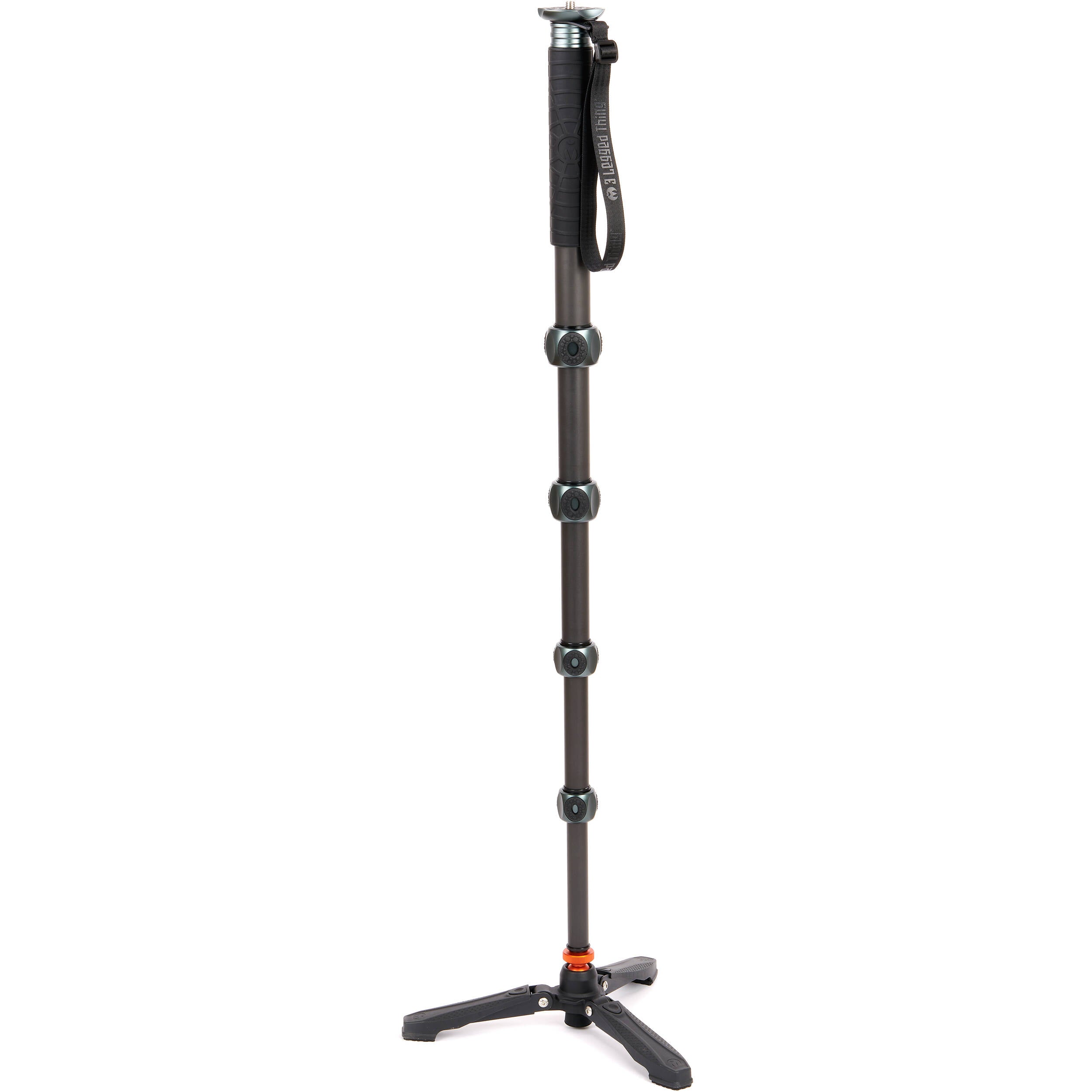 3 Legged Thing Alana Monopod Superkit in grey with carbon fibre build, ball head, and accessories for stable photography and video.
