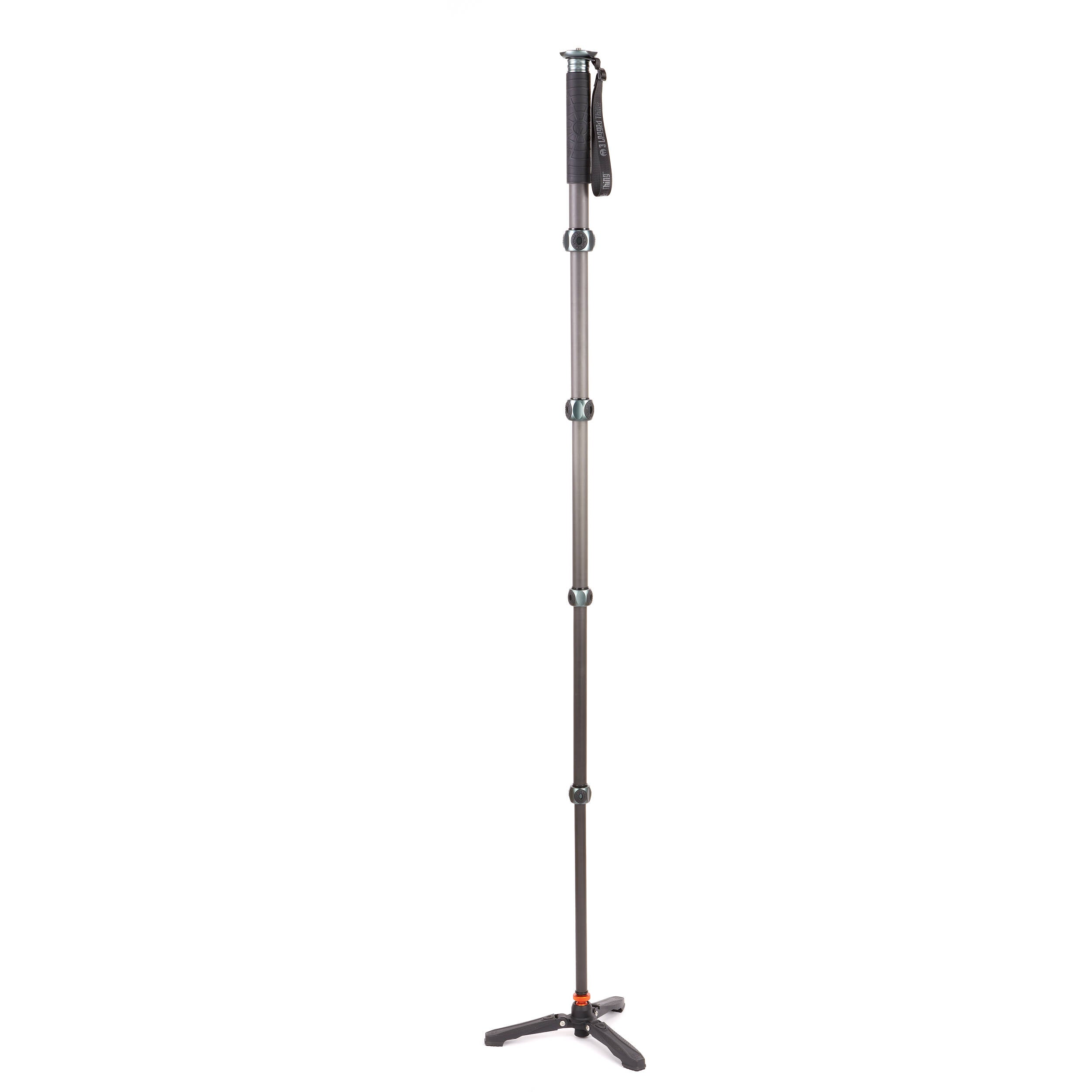 3 Legged Thing Alana Monopod Superkit in grey with carbon fibre build, ball head, and accessories for stable photography and video.