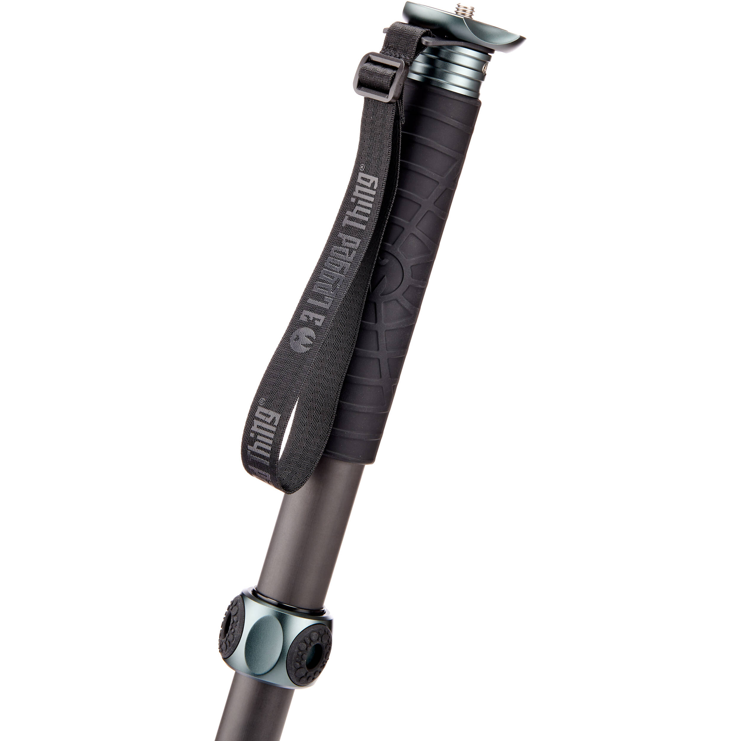 3 Legged Thing Alana Monopod Superkit in grey with carbon fibre build, ball head, and accessories for stable photography and video.