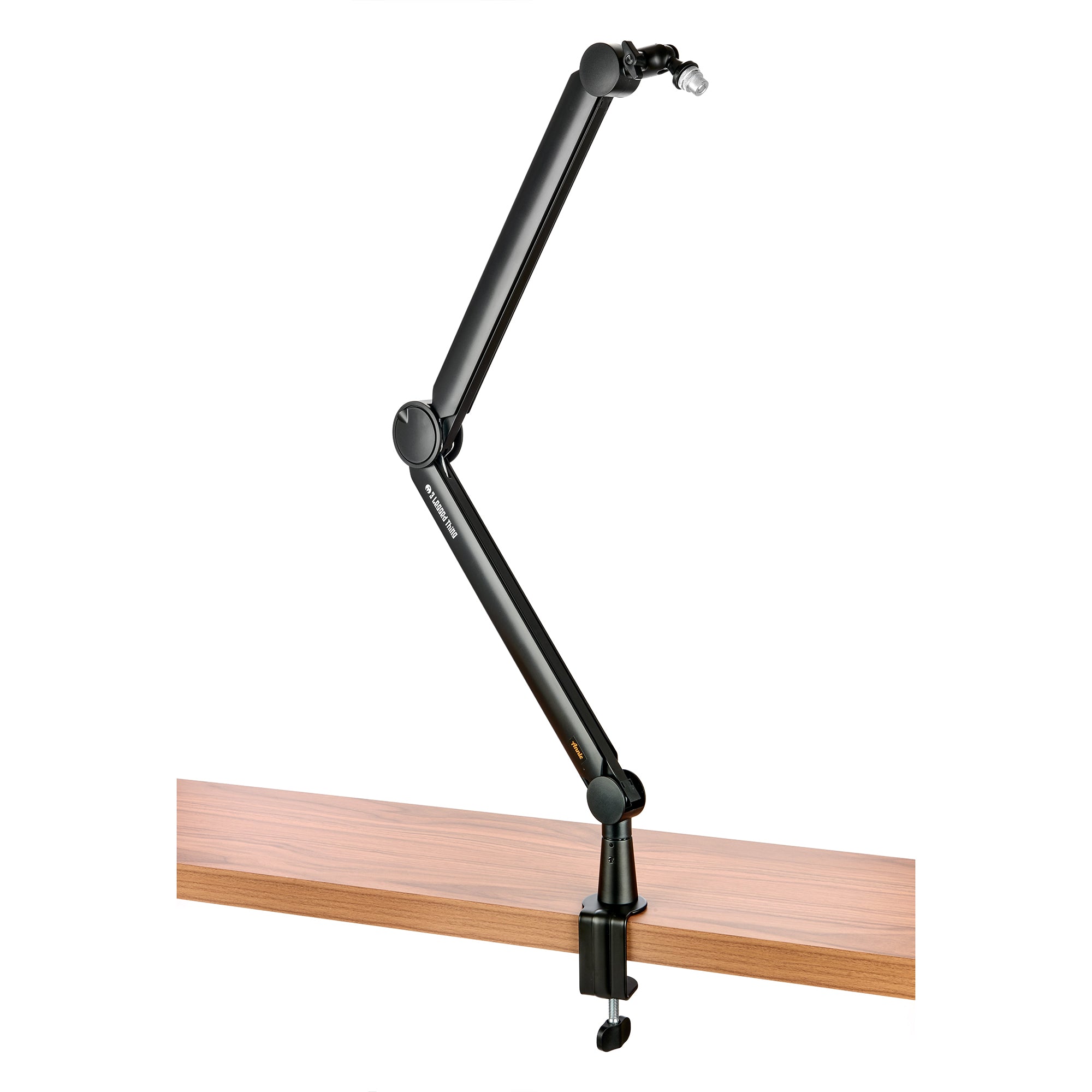 This Microphone Arm is a professional solution with smooth 360˚ rotation, silent extension, integrated cable management, and secure mounting.