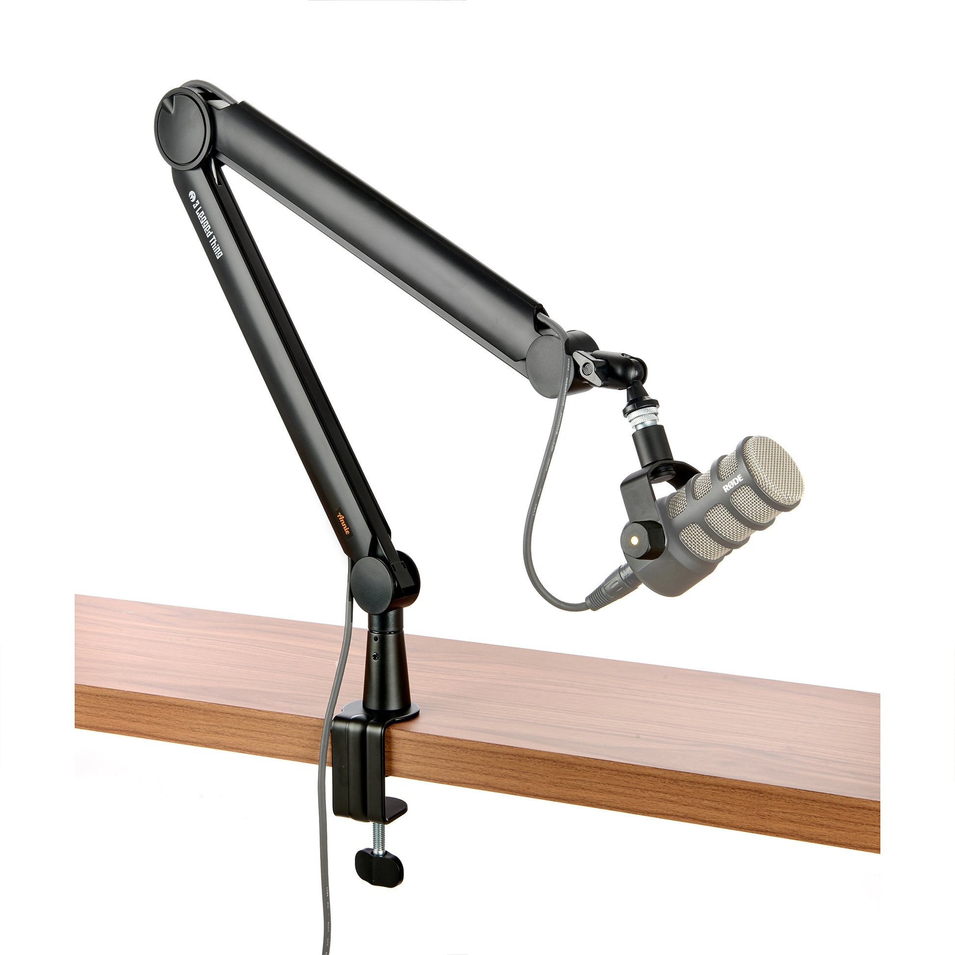 This Microphone Arm is a professional solution with smooth 360˚ rotation, silent extension, integrated cable management, and secure mounting.