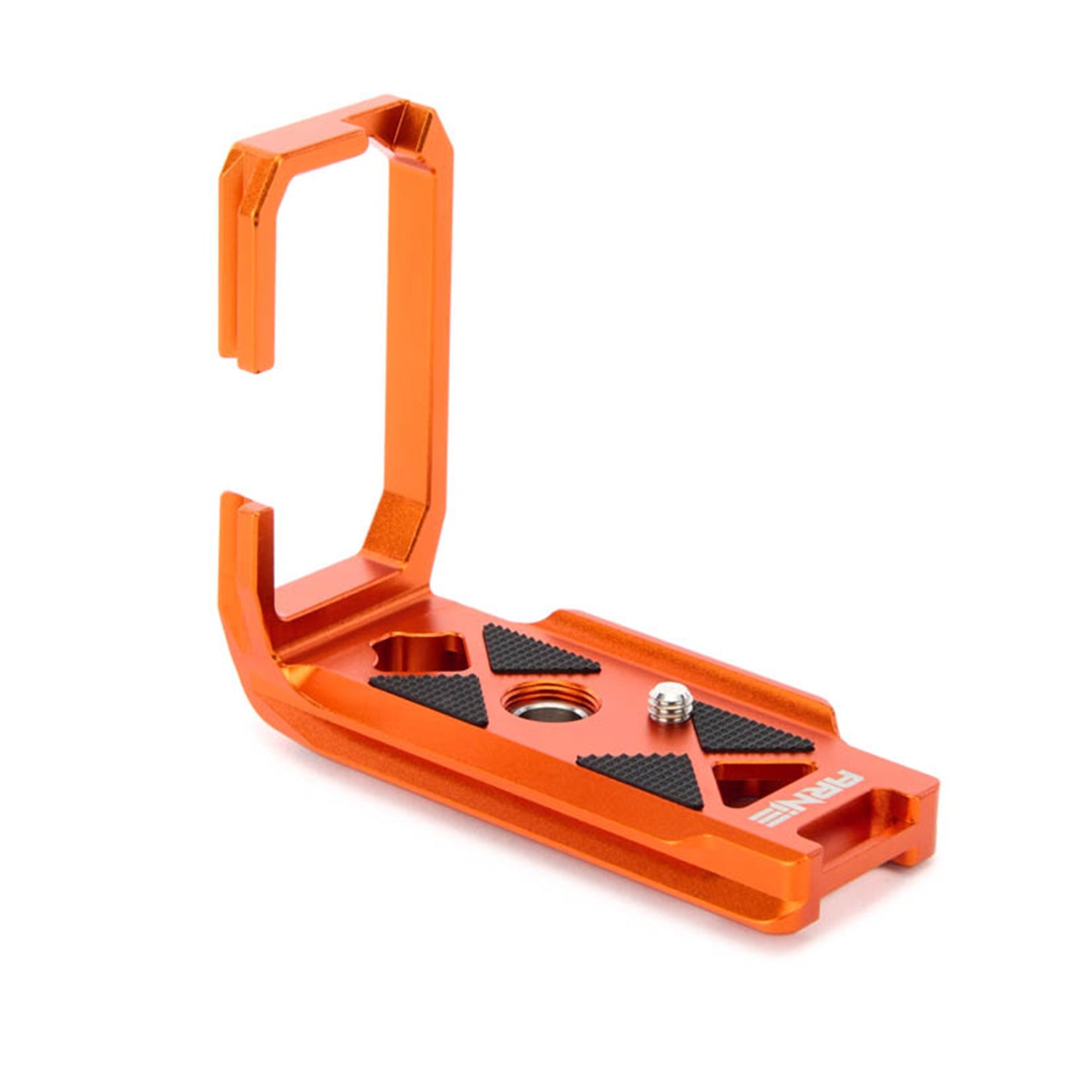 The Arca-Swiss compatible Arnie L-bracket fits various Sony cameras, providing access to battery doors, side ports and tilting screen.