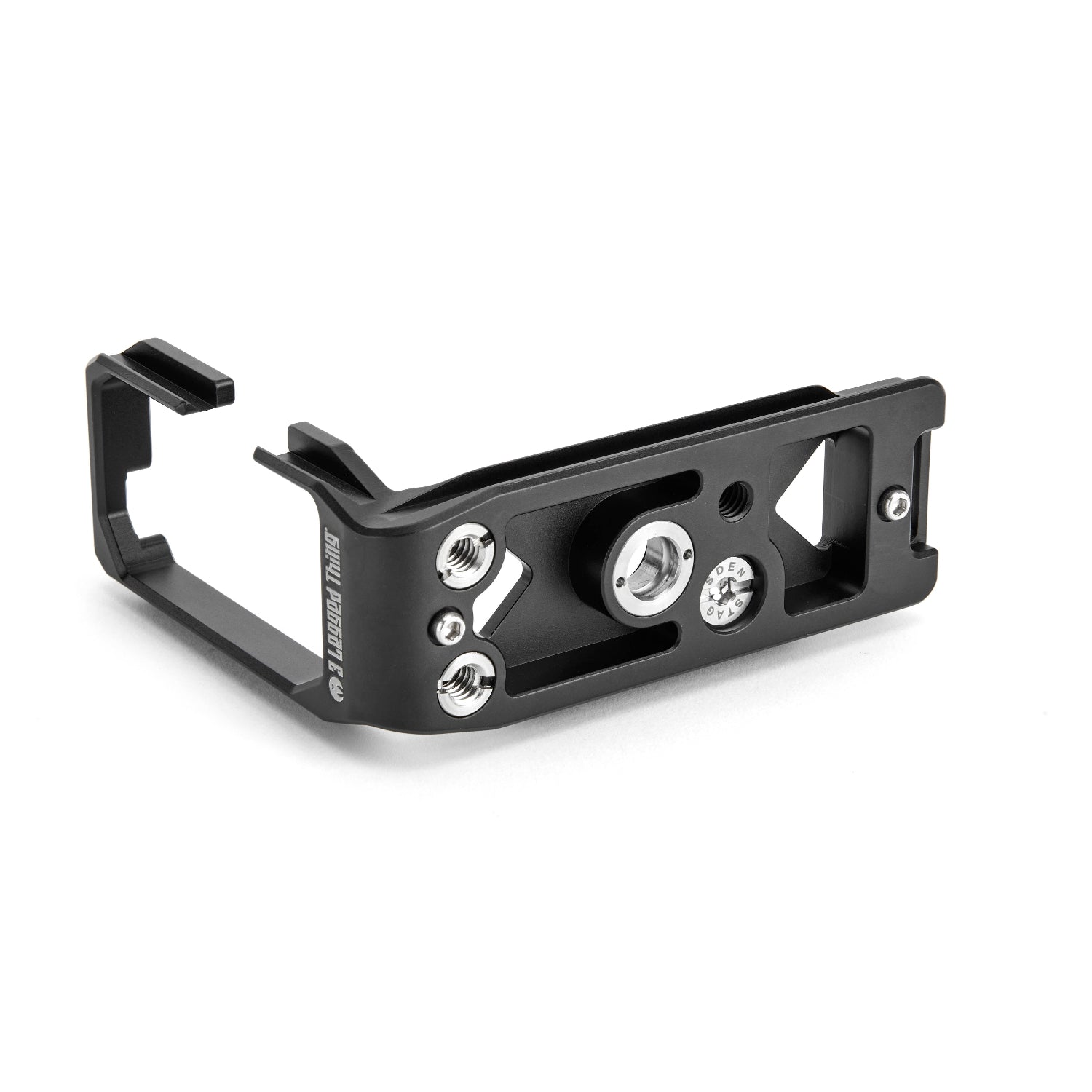 Arca-Swiss compatible L-bracket, crafted from aerospace-grade magnesium alloy. It fits various Sony cameras.