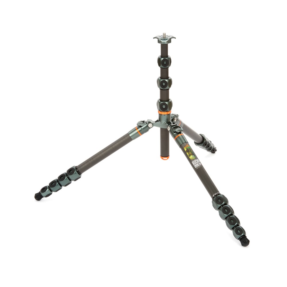 Carbon fiber tripod on a white background