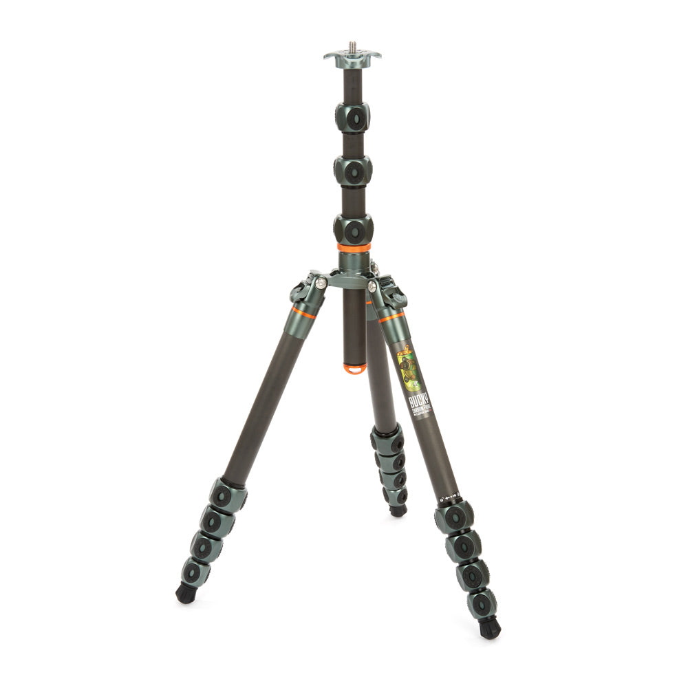 Camera tripod on a white background