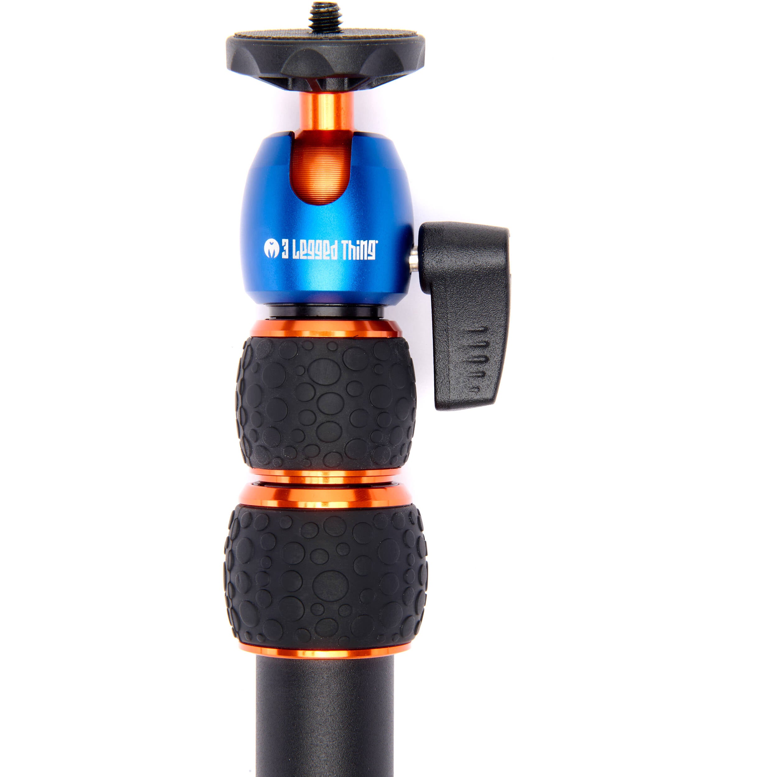 3 Legged Thing Camera Desk Mount Stand (Vertical) with a vertical extending pole, secure table clamp, small omni-directional ball head with 1/4"-20 thread, made from aerospace-grade magnesium alloy supporting up to 1 kg.