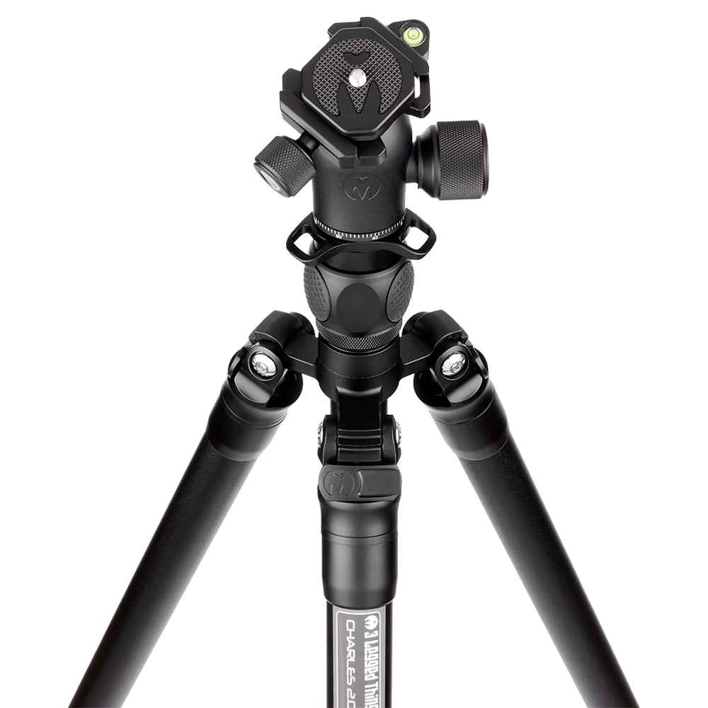 3 Legged Thing Charles 2.0 Magnesium Alloy Tripod with AirHed Pro Ball Head System in black, supporting up to 40 kg.