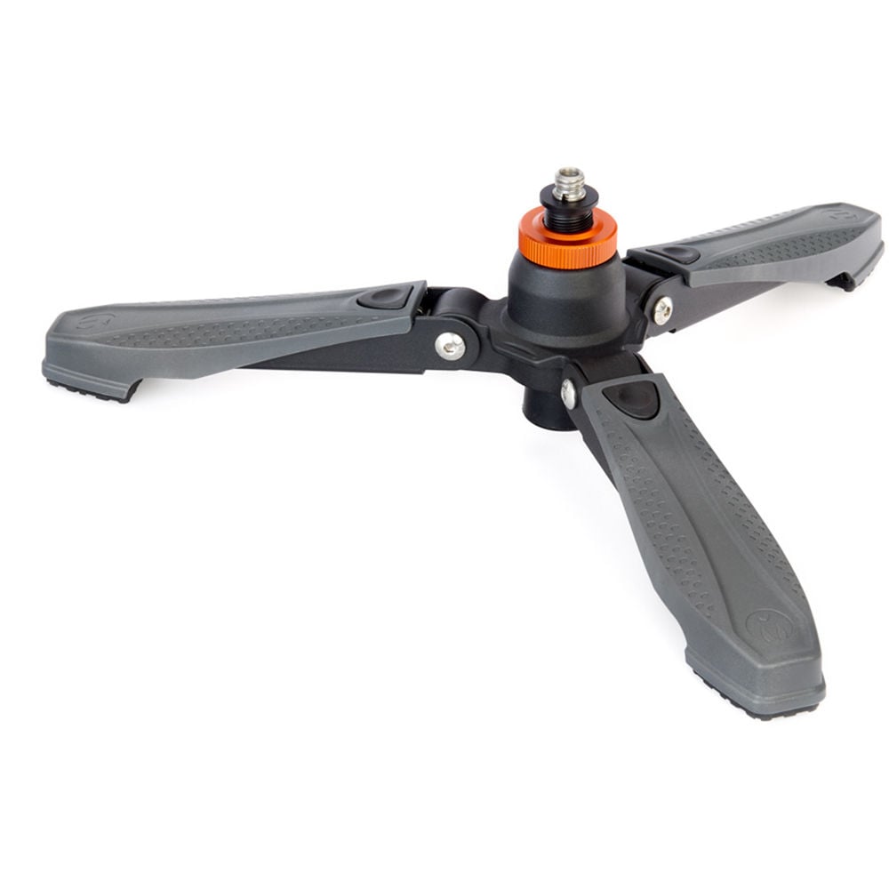 Three‑Legged‑Thing Docz2 monopod foot stabilizer in black, cushioned base with pivoting rubber grip for stable monopod support.