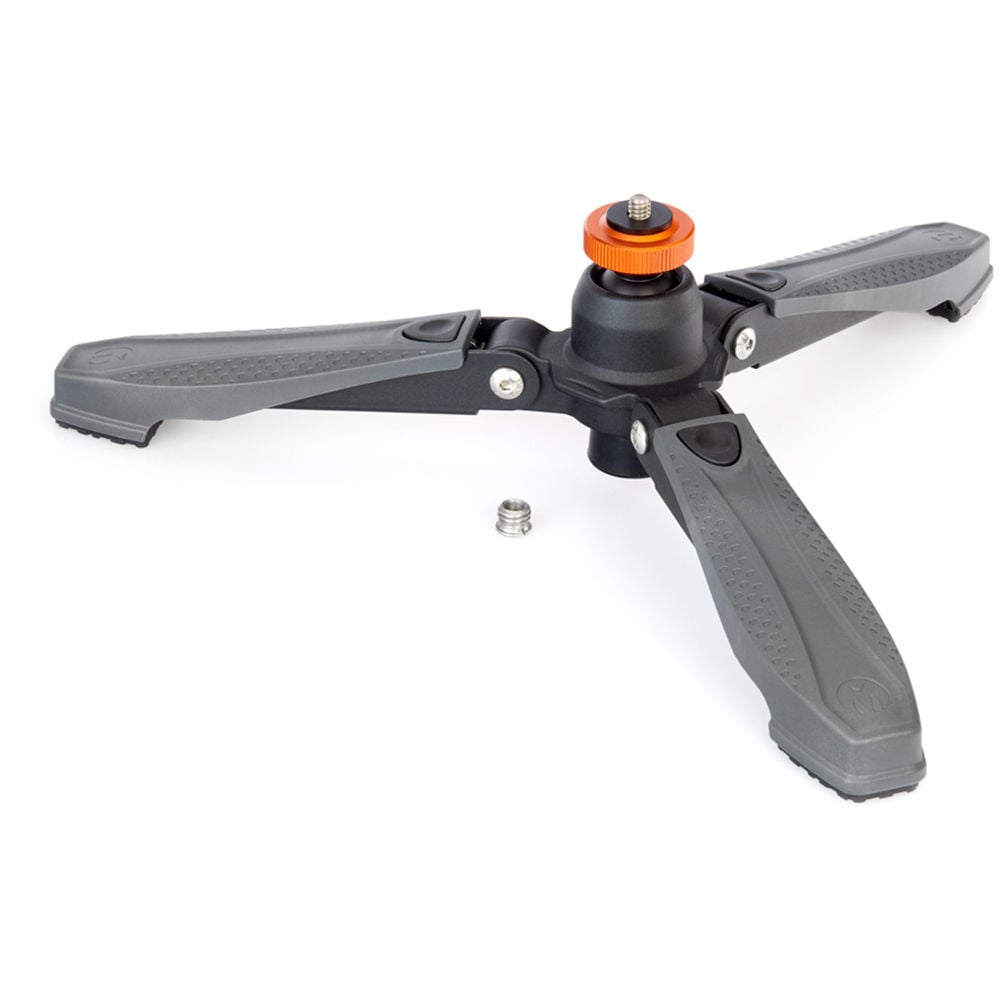 Three‑Legged‑Thing Docz2 monopod foot stabilizer in black, cushioned base with pivoting rubber grip for stable monopod support.