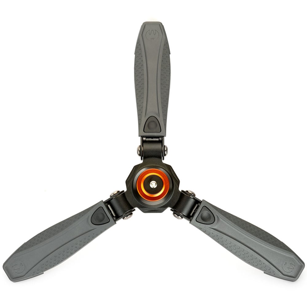 Three‑Legged‑Thing Docz2 monopod foot stabilizer in black, cushioned base with pivoting rubber grip for stable monopod support.