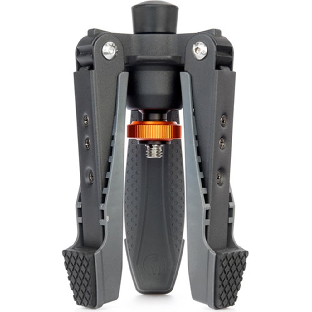 Three‑Legged‑Thing Docz2 monopod foot stabilizer in black, cushioned base with pivoting rubber grip for stable monopod support.