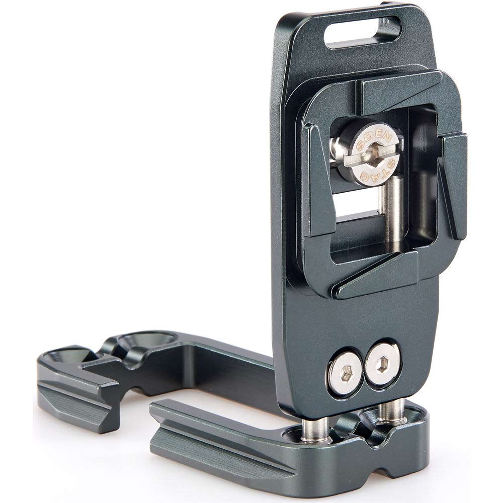 Camera accessory with multiple mounting points on a white background