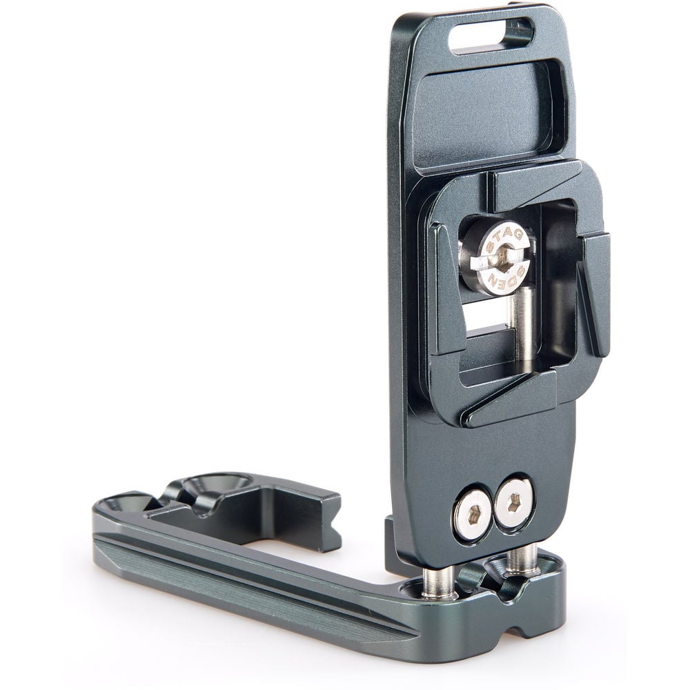 Camera accessory with multiple mounting points on a white background