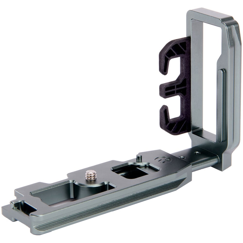 3 Legged Thing Gracy L-Bracket for Fujifilm GFX 100S and 50S II with Arca-Swiss compatibility and cable management.