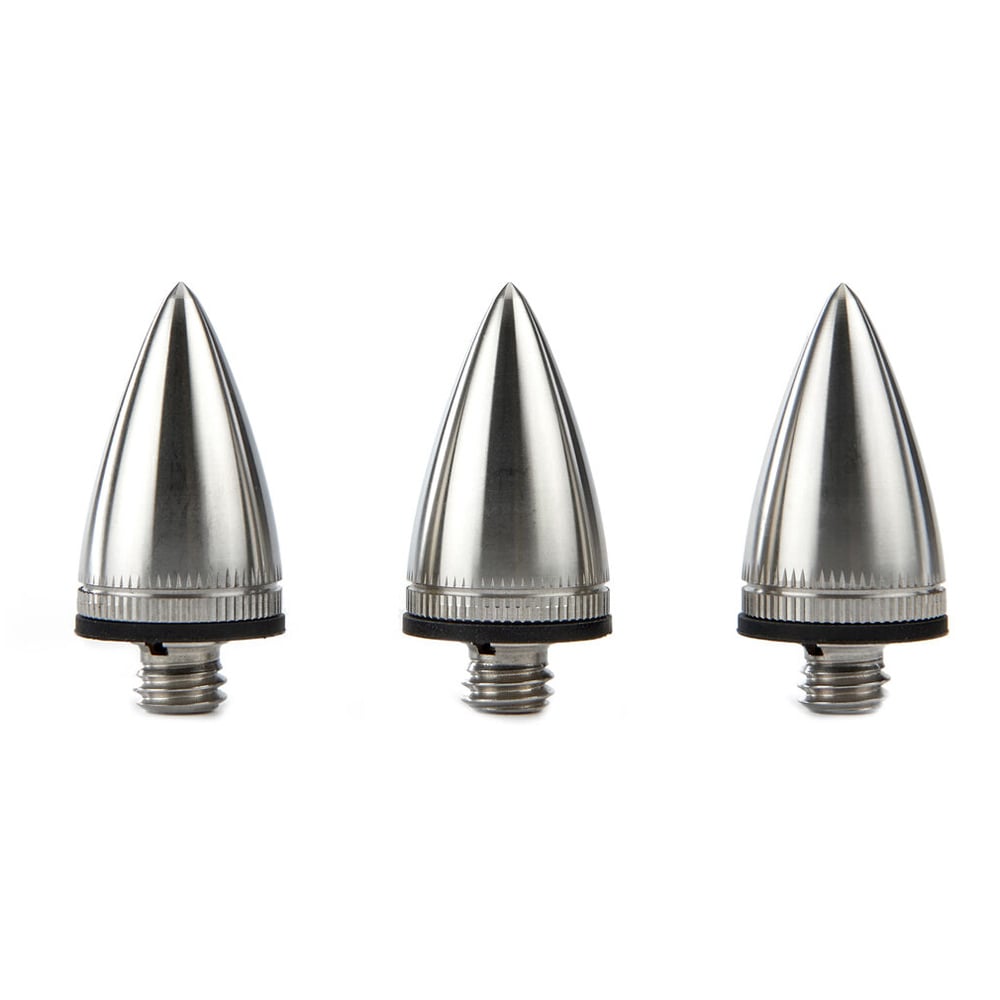 3 Legged Thing Heelz Spiked Footwear (3-Pack) for tripods, offering superior grip on soft, muddy, or uneven terrain.
