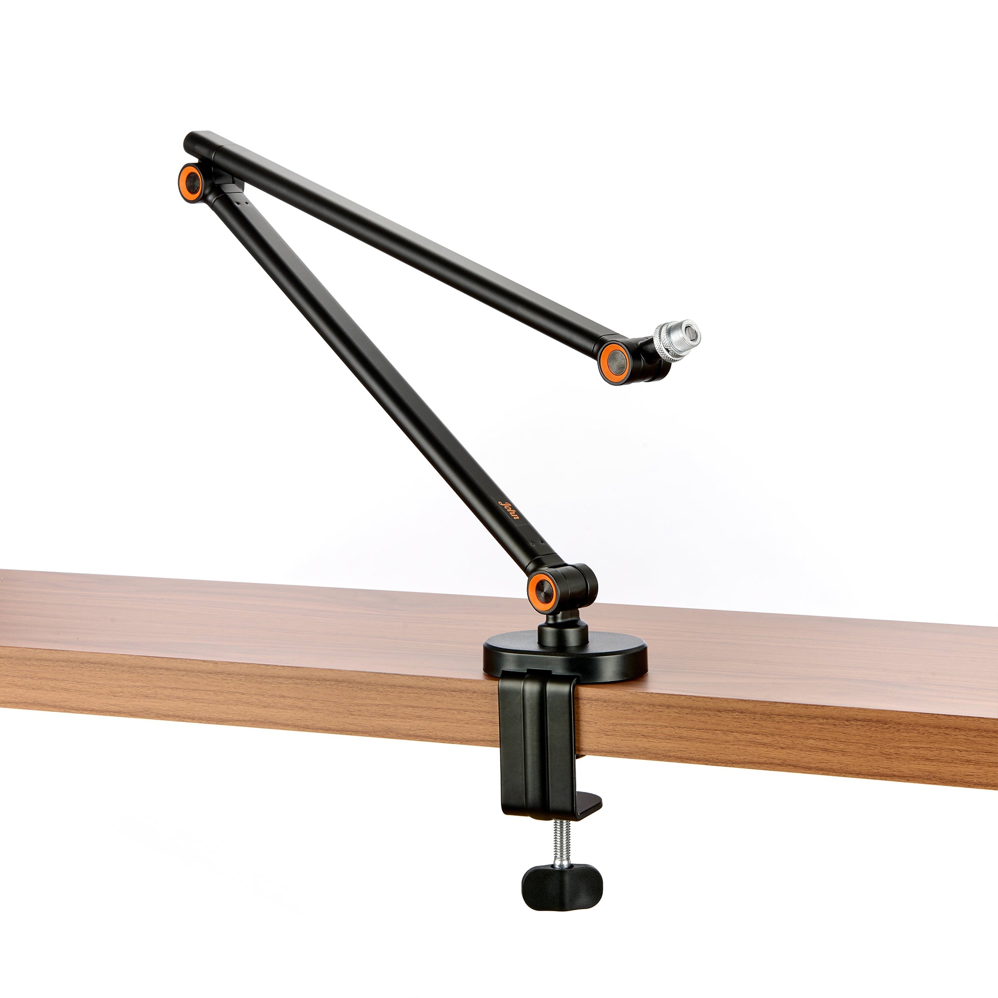 The John Microphone Arm offers compact versatility, 360˚ rotation, and sturdy support for microphones up to 1 kg, perfect for content creators.