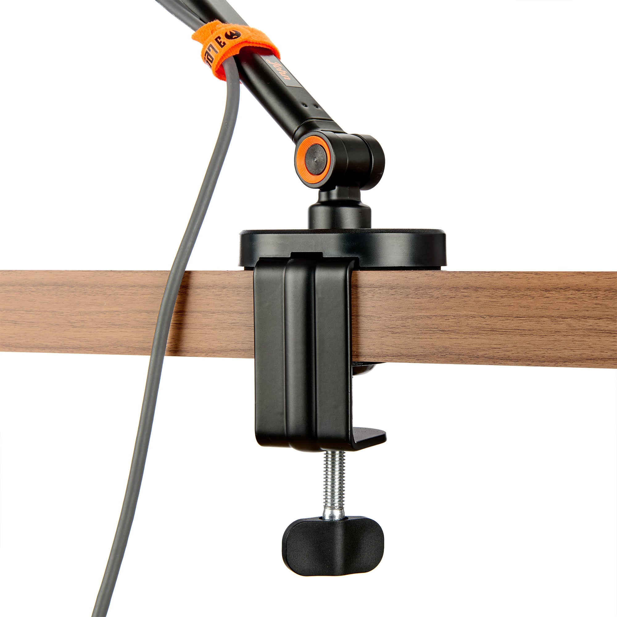 The John Microphone Arm offers compact versatility, 360˚ rotation, and sturdy support for microphones up to 1 kg, perfect for content creators.