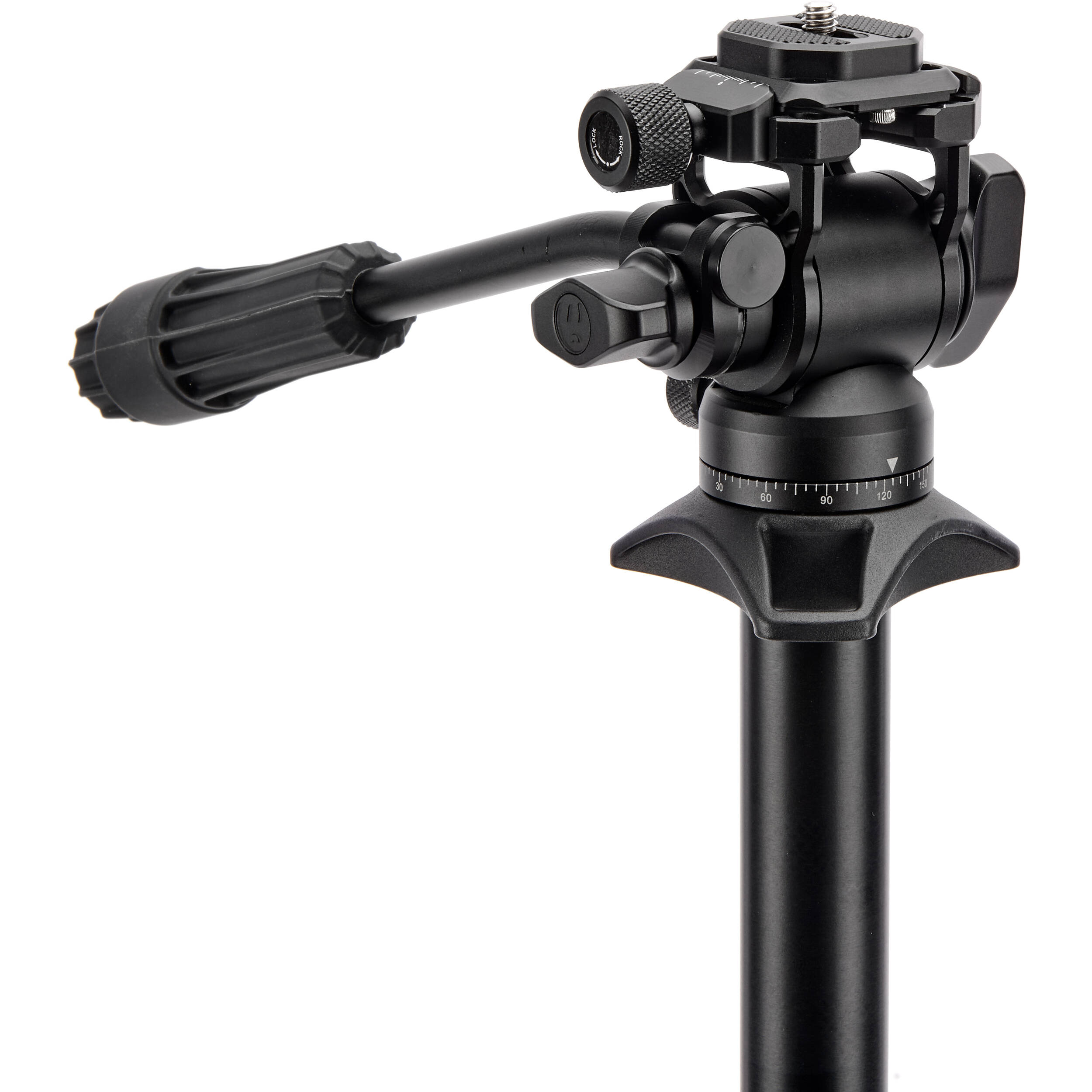 3 Legged Thing Lance Monopod Superkit (Black) with carbon fibre build, ball head, and accessories for stable photography and video.