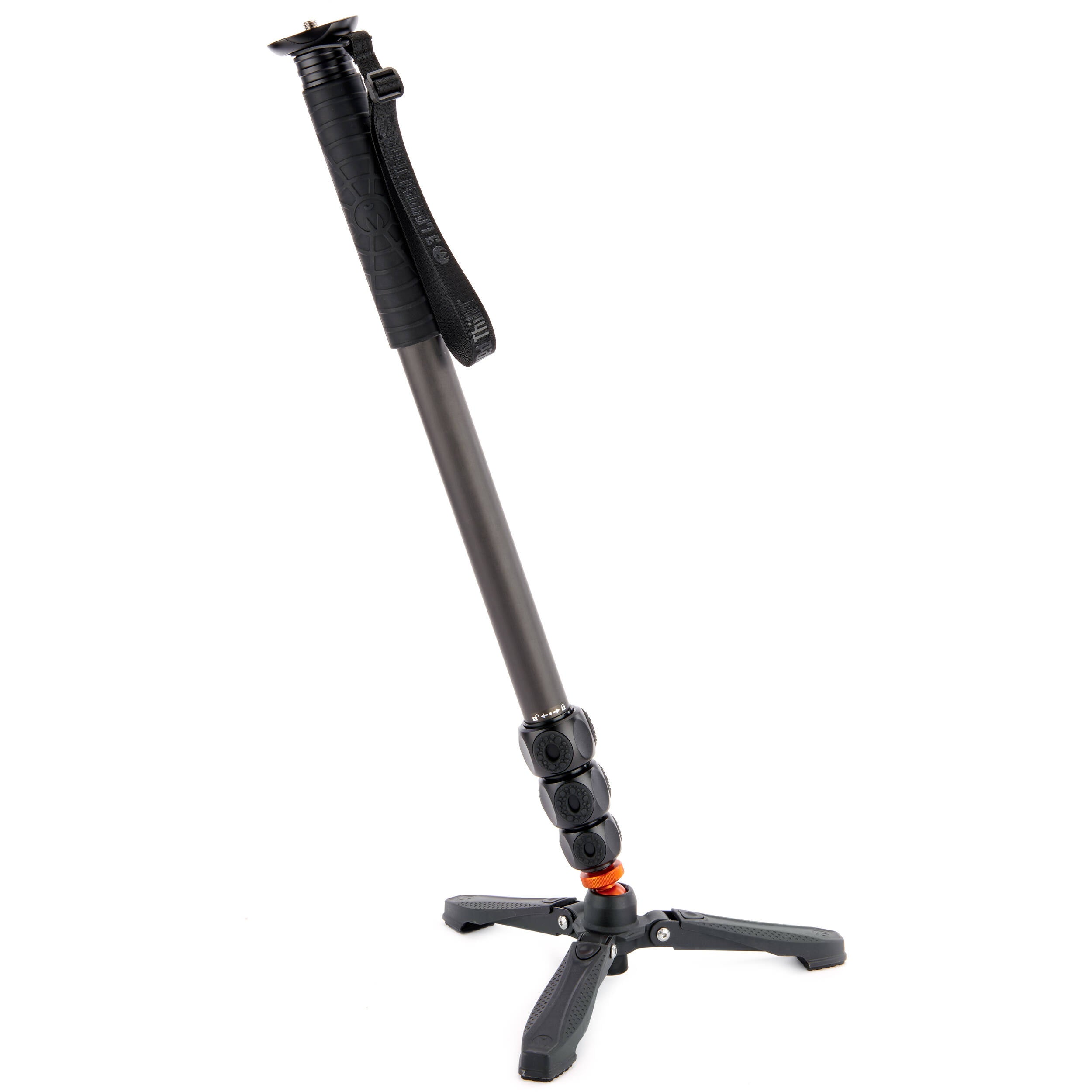 3 Legged Thing Lance Monopod Superkit (Black) with carbon fibre build, ball head, and accessories for stable photography and video.