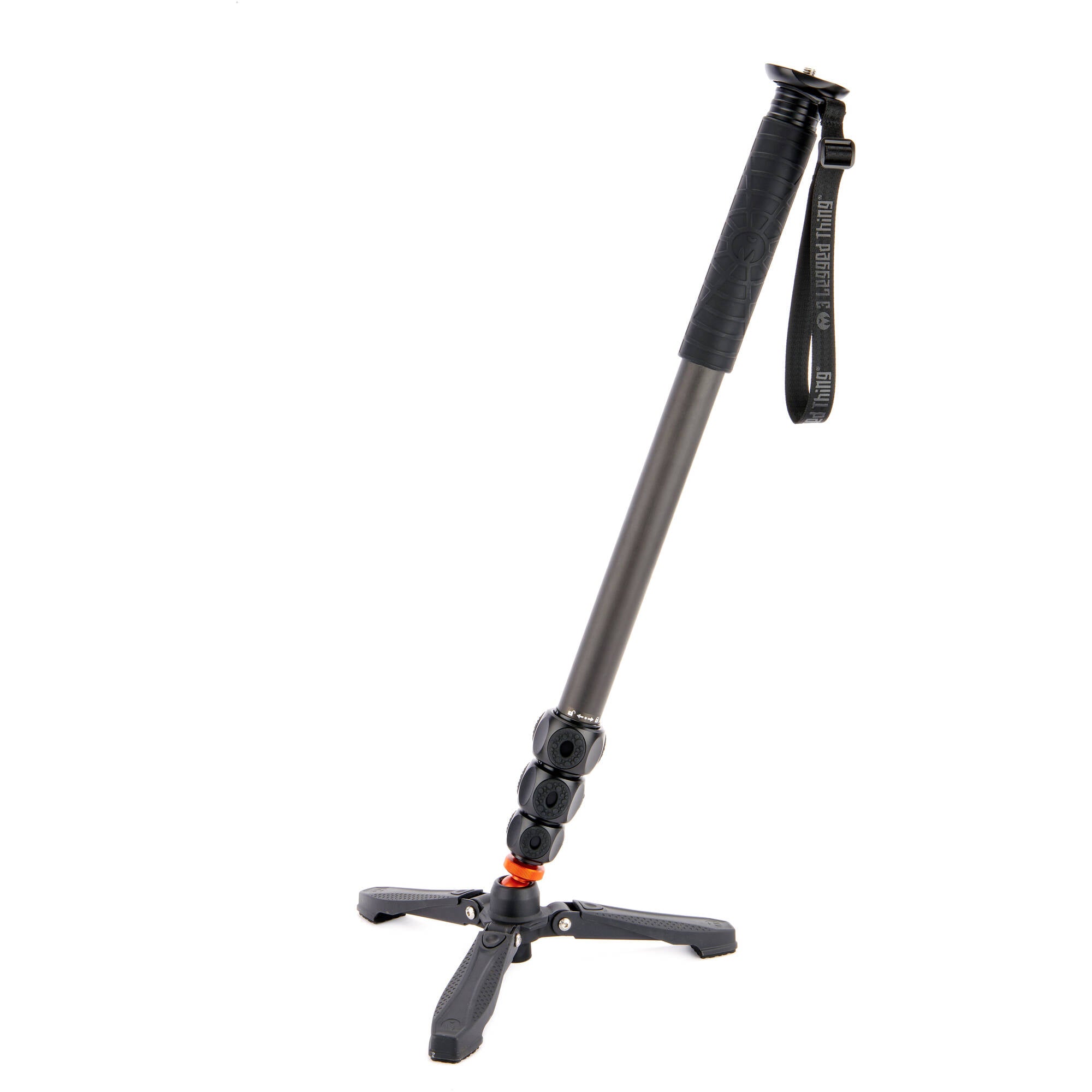3 Legged Thing Lance Monopod Superkit (Black) with carbon fibre build, ball head, and accessories for stable photography and video.