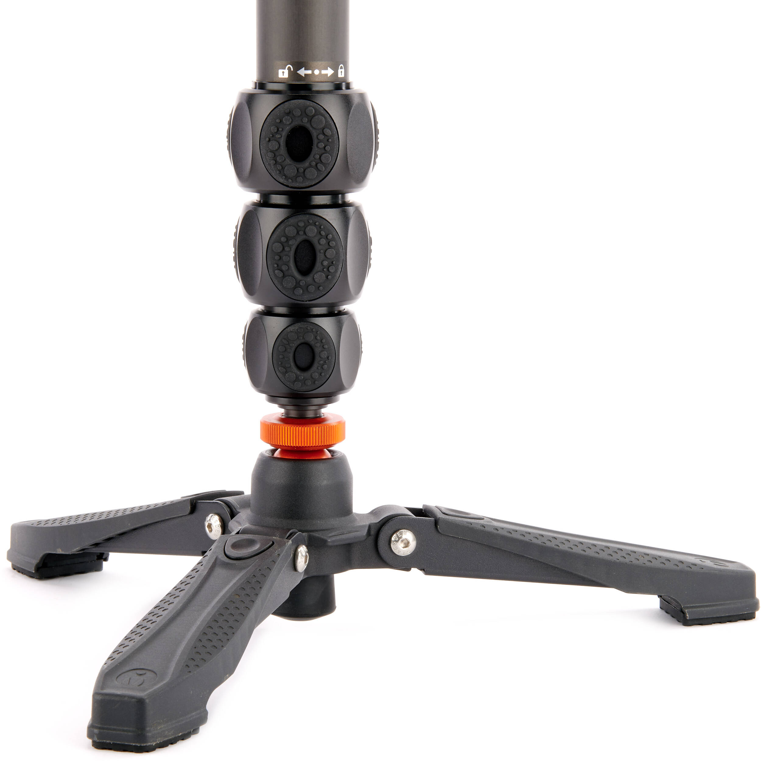 3 Legged Thing Lance Monopod Superkit (Black) with carbon fibre build, ball head, and accessories for stable photography and video.