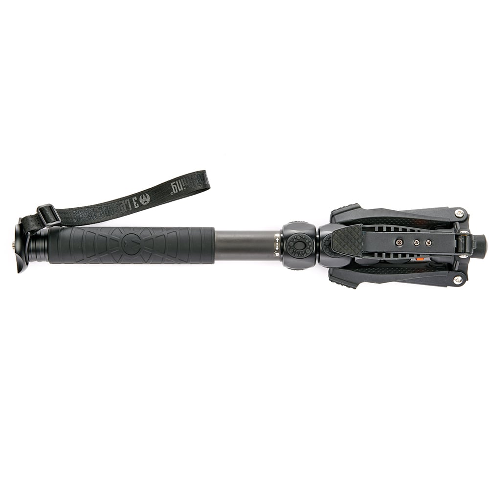 3 Legged Thing Alana Monopod with Docz Foot Stabiliser in Black – compact, strong and stable support for photographers and videographers.