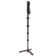 3 Legged Thing Alana Monopod with Docz Foot Stabiliser in Black – compact, strong and stable support for photographers and videographers.