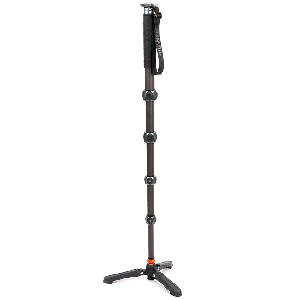 3 Legged Thing Alana Monopod with Docz Foot Stabiliser in Grey – a lightweight yet durable support system ideal for run-and-gun photography and videography.