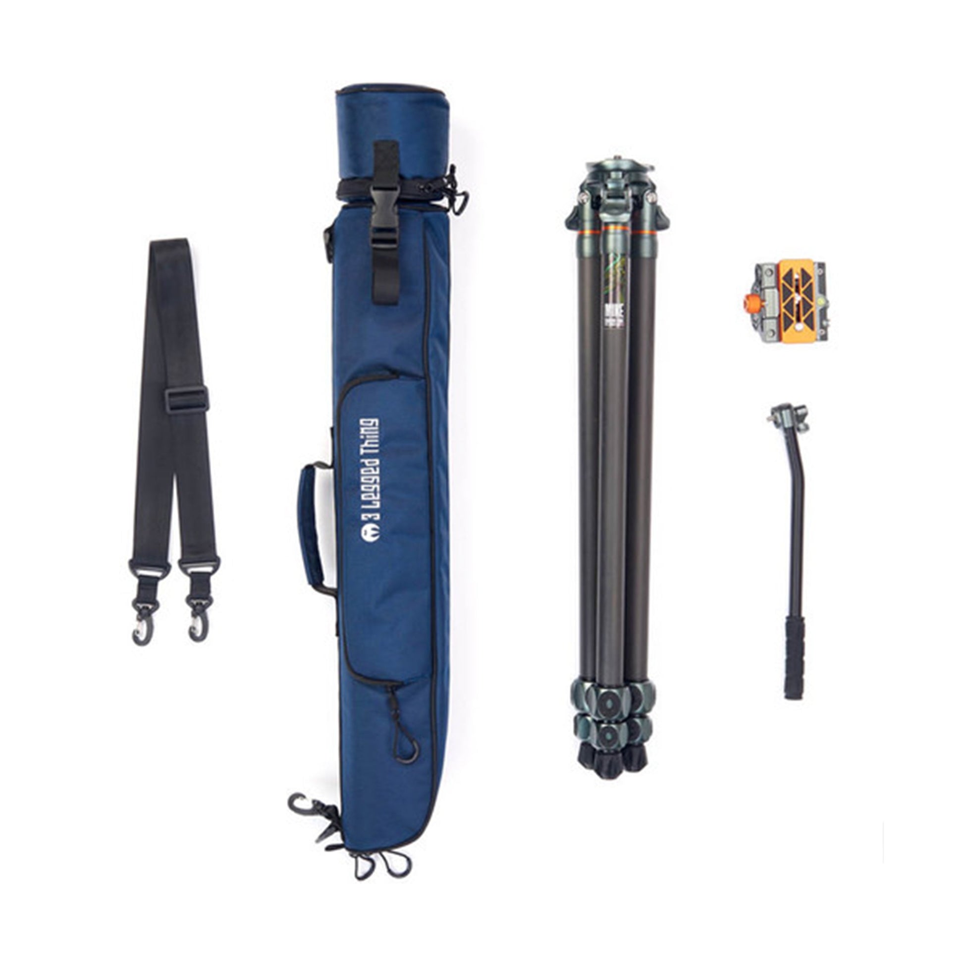 3 Legged Thing Mike Carbon Fibre Tripod with integrated levelling base, designed for professional photography and videography.