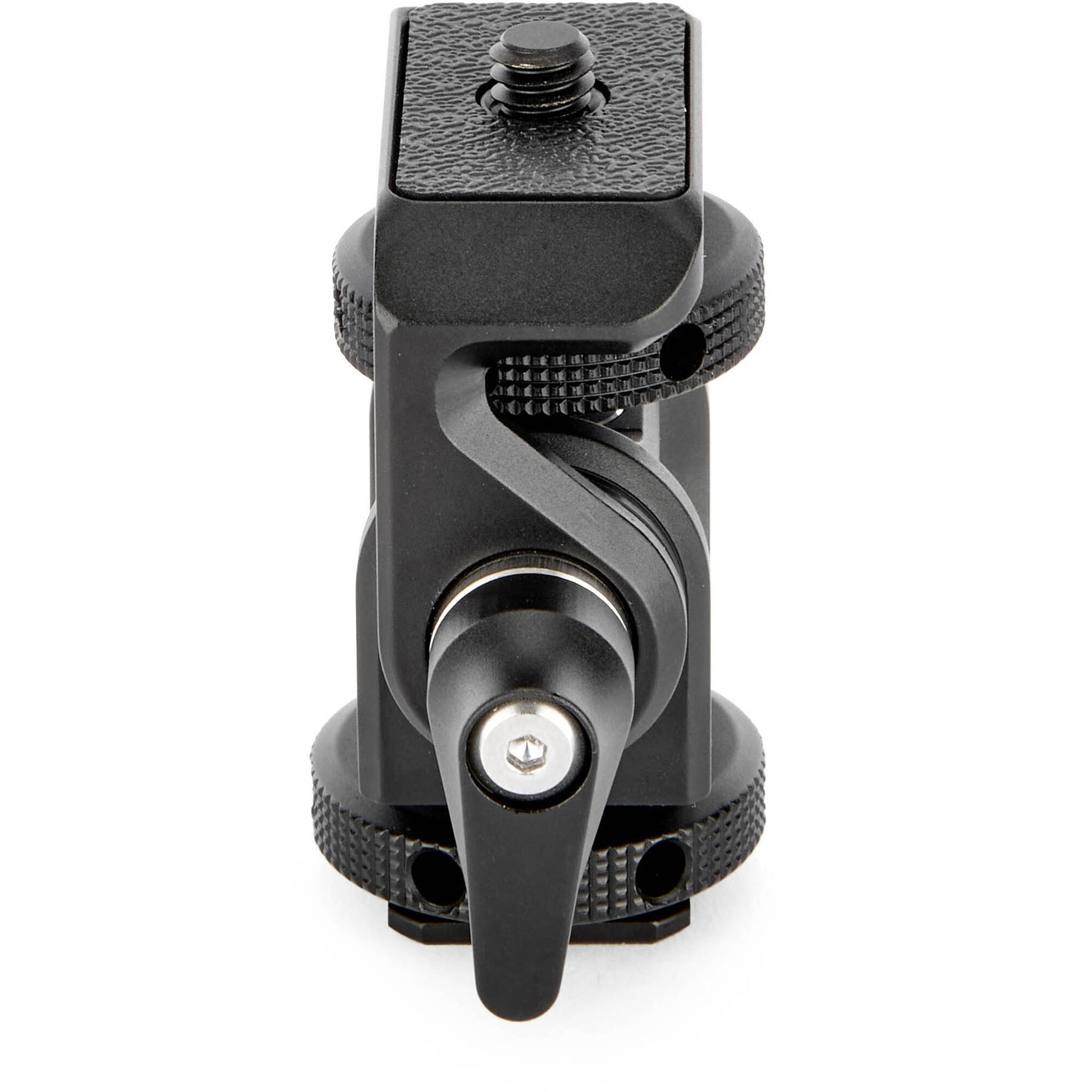 The Monty 1 Mighty Mini Cold Shoe provides a secure ultra-compact pan and tilt solution to position cameras monitors microphones and LED lights precisely.