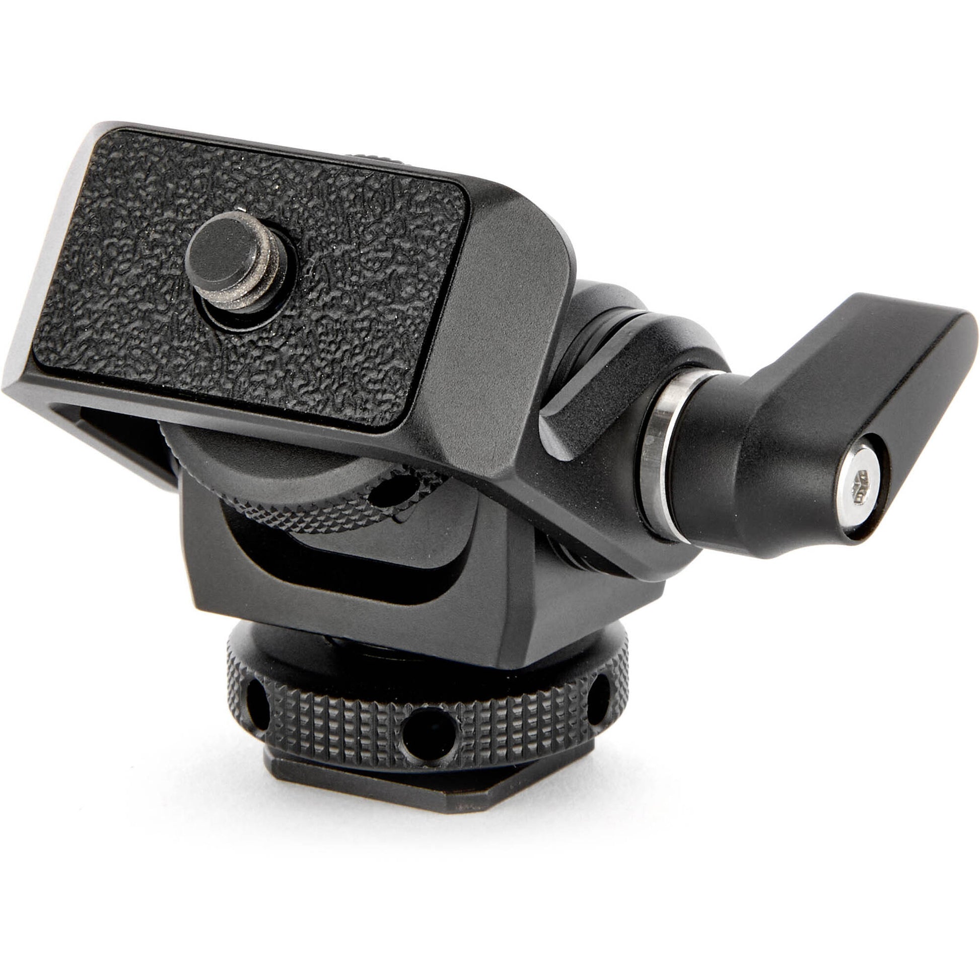 The Monty 1 Mighty Mini Cold Shoe provides a secure ultra-compact pan and tilt solution to position cameras monitors microphones and LED lights precisely.