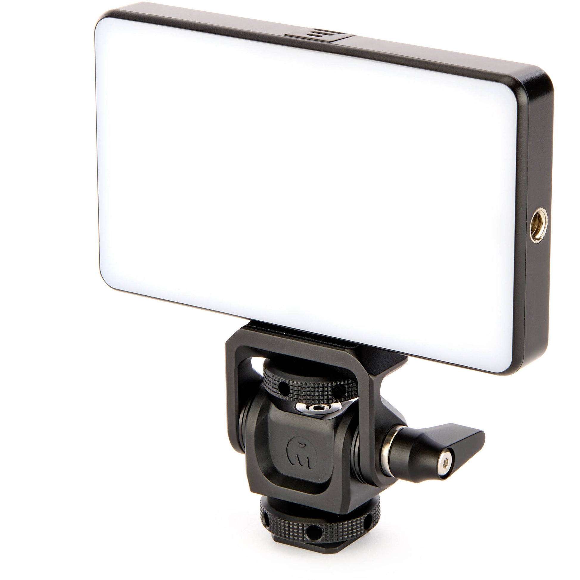 The Monty 1 Mighty Mini Cold Shoe provides a secure ultra-compact pan and tilt solution to position cameras monitors microphones and LED lights precisely.