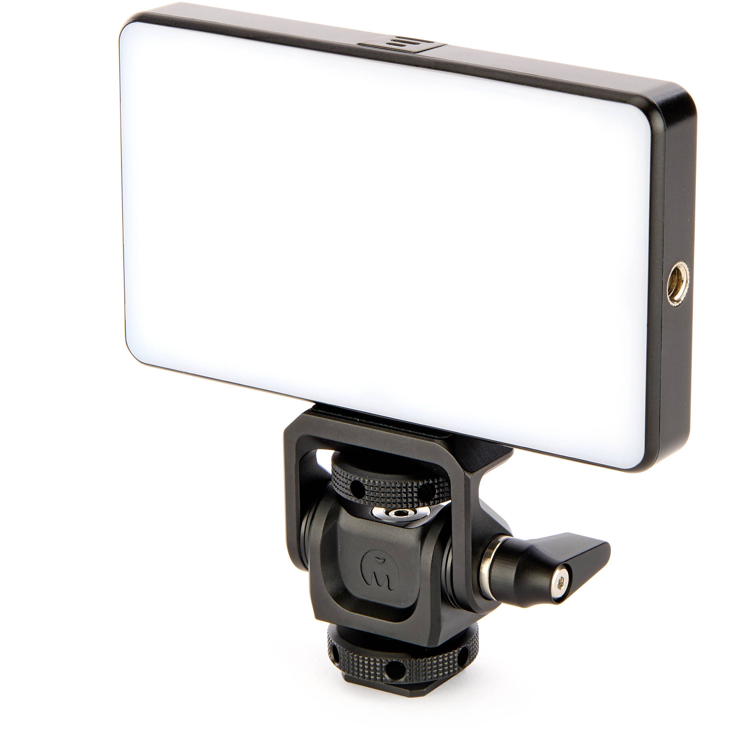 The Monty 1 Mighty Mini Cold Shoe provides a secure ultra-compact pan and tilt solution to position cameras monitors microphones and LED lights precisely.