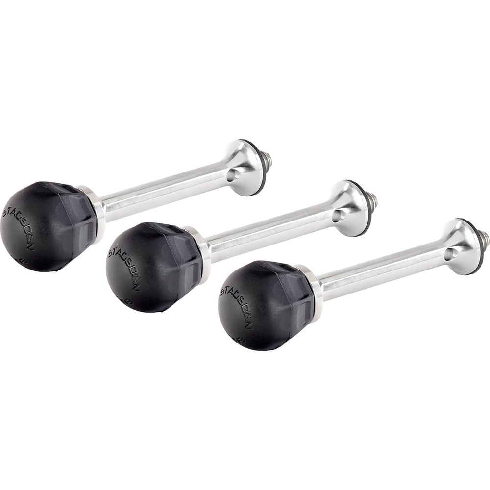 3 Legged Thing Pro Vanz Ball and Spike tripod feet for stable support on a variety of terrains.