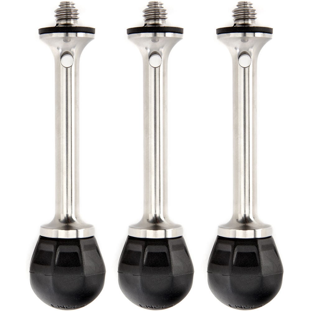 3 Legged Thing Pro Vanz Ball and Spike tripod feet for stable support on a variety of terrains.