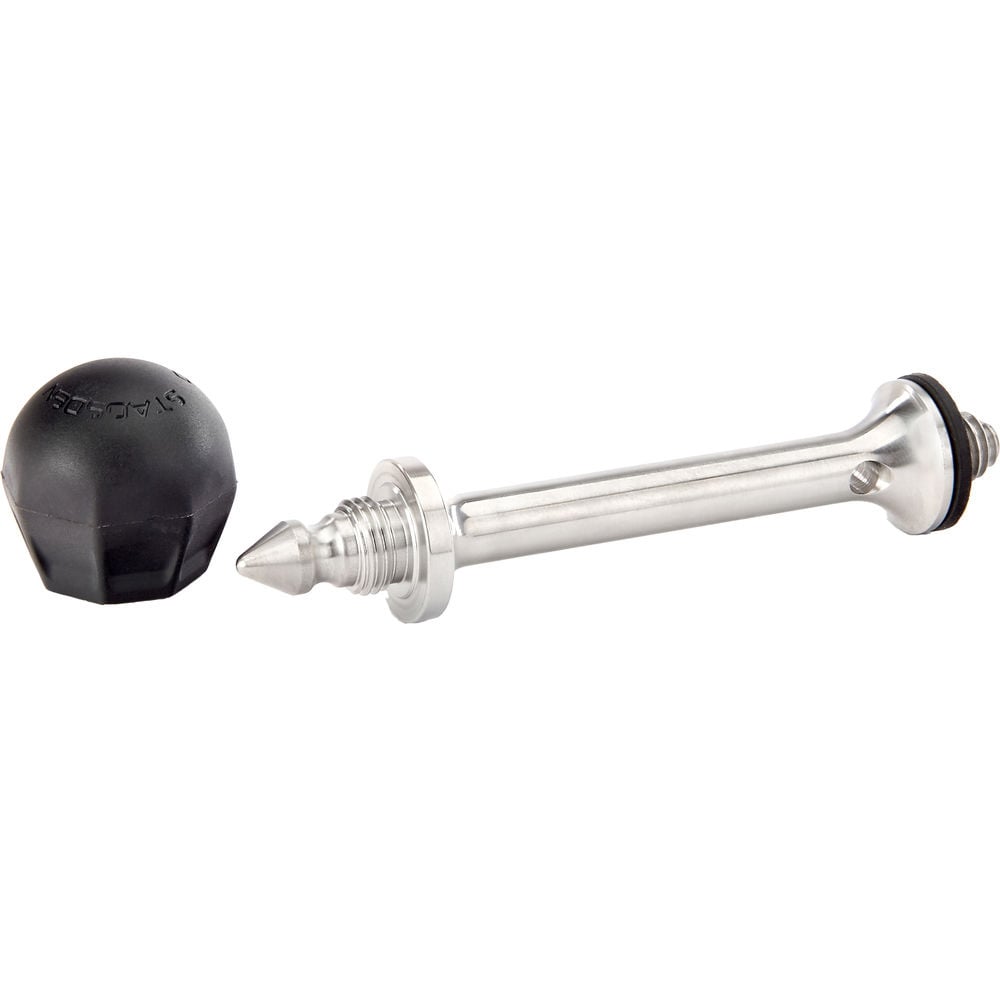 3 Legged Thing Pro Vanz Ball and Spike tripod feet for stable support on a variety of terrains.