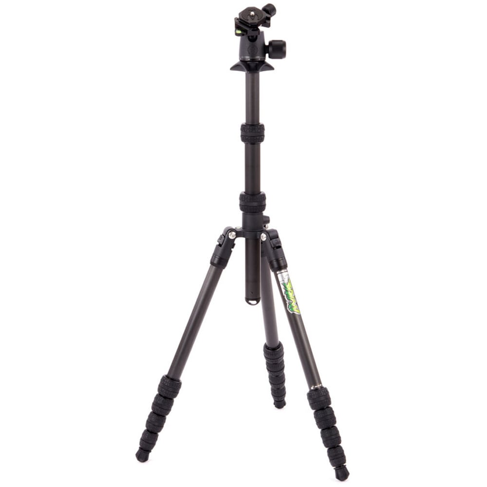 3 Legged Thing Punks Brian 2.0 tripod with AirHed Neo 2.0 Ball Head in black for tall, versatile, travel-ready support.