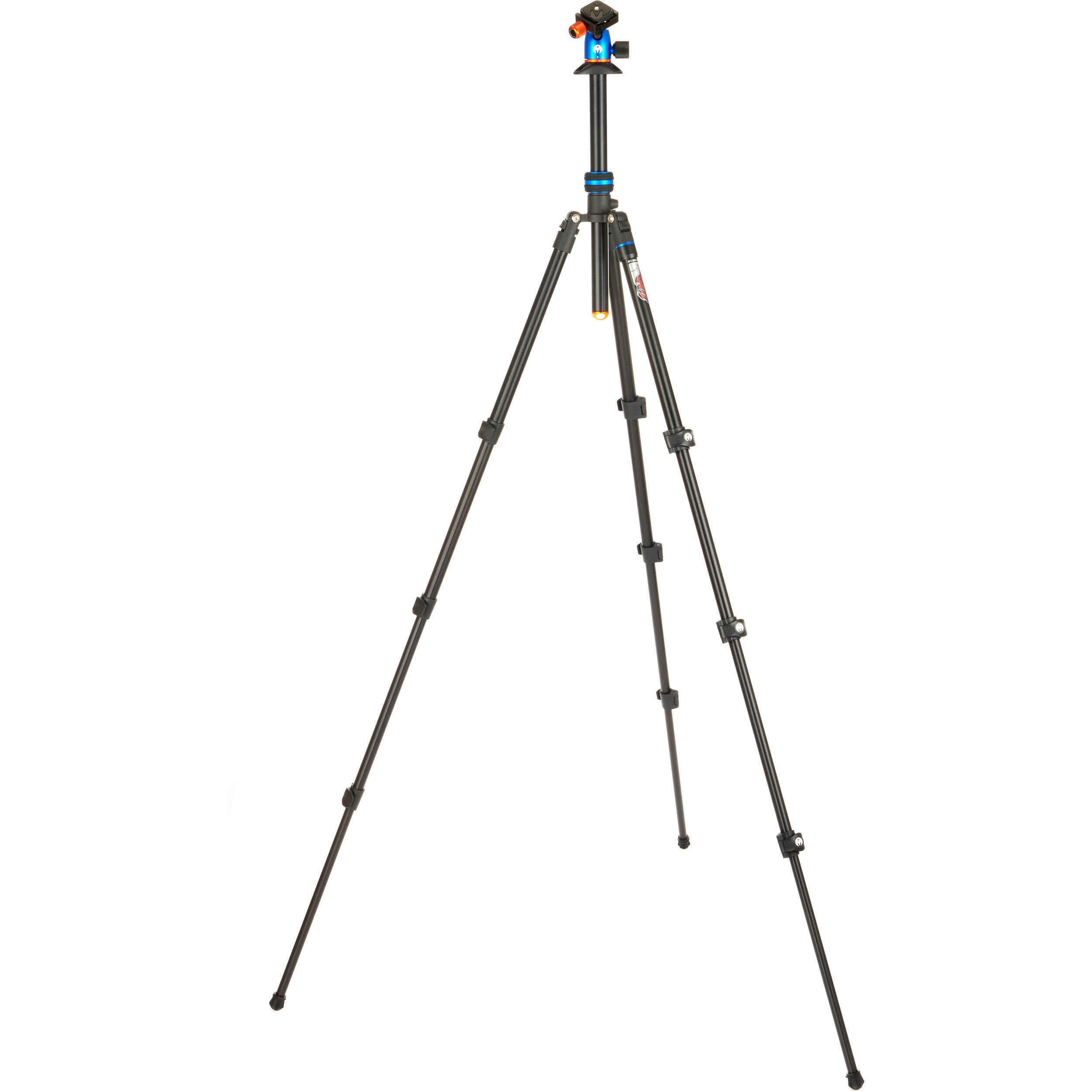 3 Legged Thing Punks Patti 2.0 Flip Lock Tripod in blue – magnesium alloy, 4-section legs with flip locks, AirHed Mini ball head, 10 kg load capacity, converts to monopod.